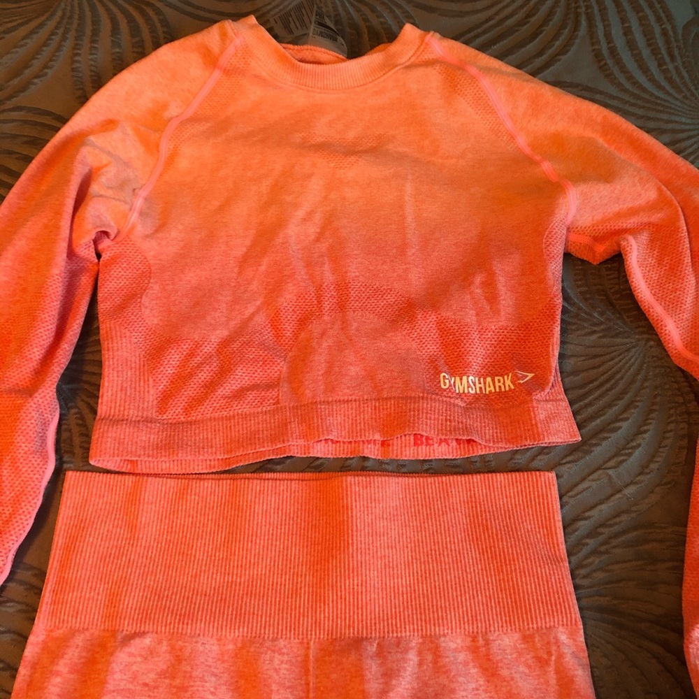 Gymshark workout set.